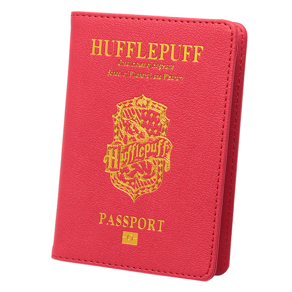 Обкладинка для паспорта SV у стилі Hufflepuff 14.5*10cm Style 14, Червоний