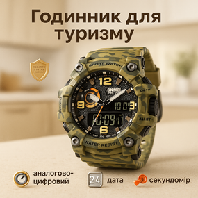 Військовий тактичний годинник, Годинник кварцовий армійський Бюджетний спортивний TQ-25