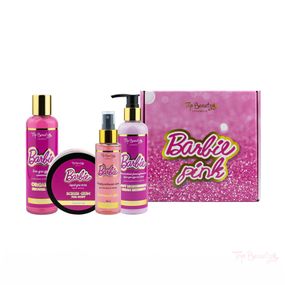 Бокс подарунковий Top Beauty Barbie pink (гель для душу, крем для тіла, міст, скраб)