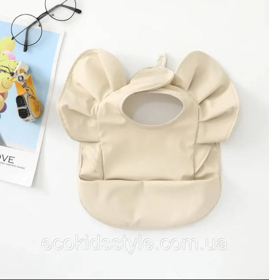 Дитячий багаторазовий не промокаючий нагрудник фартушок з рюшами
