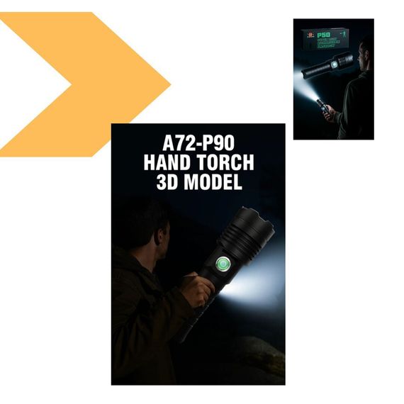 Ручний ліхтар A90-P50 Компактний акумуляторний USB-ліхтар XPRO (47909-a90-P50_222) | Зображення 5