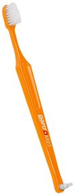 Дитяча зубна щітка paro® children toothbrush M27 середньої жорсткості, з монопучковою насадкою в поліетиленовій упаковці, помаранчева