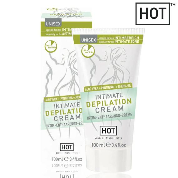 Крем для депіляції HOT Intimate Depilation Cream 100 ml Sex Aura | Зображення 2