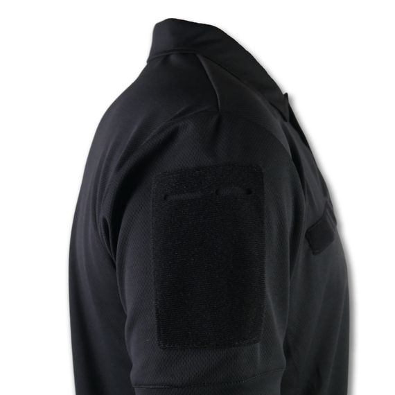 Поло тактическое с шевронами Coolpass Black 56 | Зображення 3