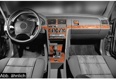 Накладки на панель (1993-1995) Карбон для Mercedes C-class W202 рр | Зображення 1