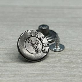Джинсовий гудзик JEANS 17мм Блек нікель (50шт)