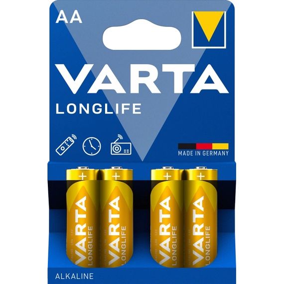 AA VARTA LONGLIFE BLI 4 ALKALINE Батарейка