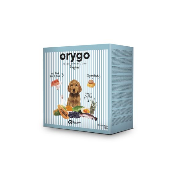 Напіввологий корм для щенят з лососем Orygo Puppies, 3.6 кг