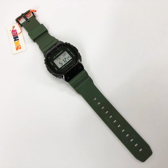 Мужские круглые спортивные часы SKMEI 1851AG, Часы наручные электронные для парней SV-67 | Зображення 1