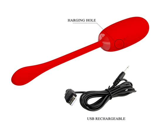 Перезаряджуване вібро яйце Pretty Love — Julius EGG Red Sex Aura | Зображення 2