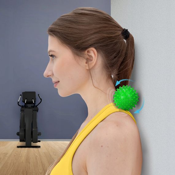 Масажний м'яч подвійний з шипами 4FIZJO Spike+ 7 x 16 см Green (P-5905973403351) | Зображення 8