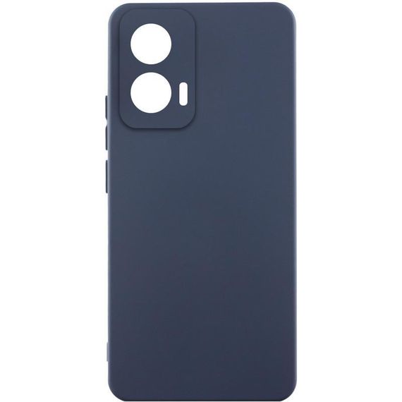Чохол Silicone Cover Lakshmi Full Camera (AAA) для Motorola Edge 60 Pro Білий / White Темно-синій / Midnight blue