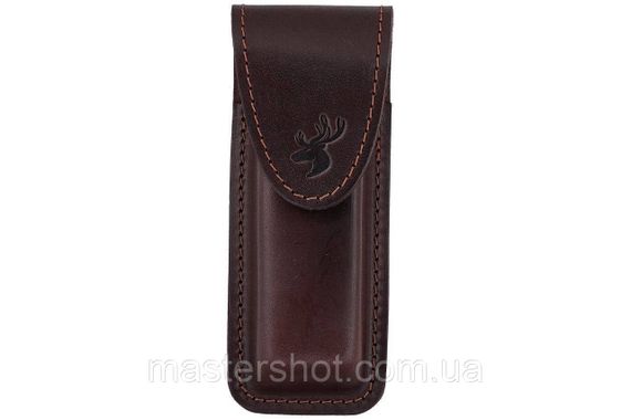 Подсумок чохол для магазину Форт-17 формований B на липучці шкіра коричневий