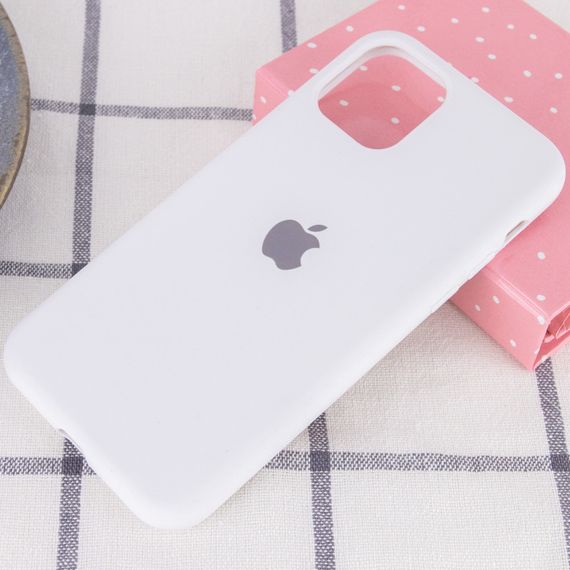 Чохол Silicone Case Full Protective (AA) для Apple iPhone 11 Pro Max (6.5") Білий / White | Зображення 1