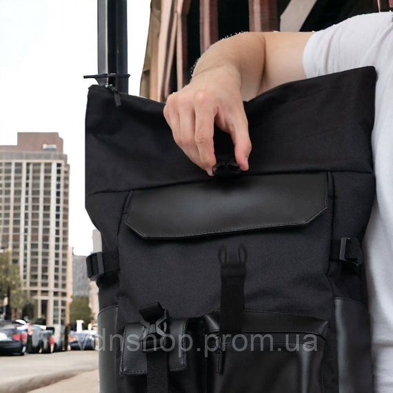 Рюкзак міцний чоловічий, Рюкзак міський roll-top, Практичний рюкзак рол топ TO-76 | Зображення 8
