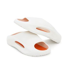 Летние тапочки,силиконовая подошва,размер 38 (длина стельки 24.5см),White/Orange