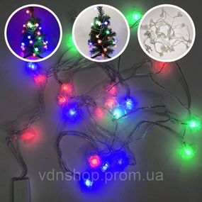 Гирлянда с led светодиодами, Гирлянда нить на елку, Гирлянды на елку штора LX-85