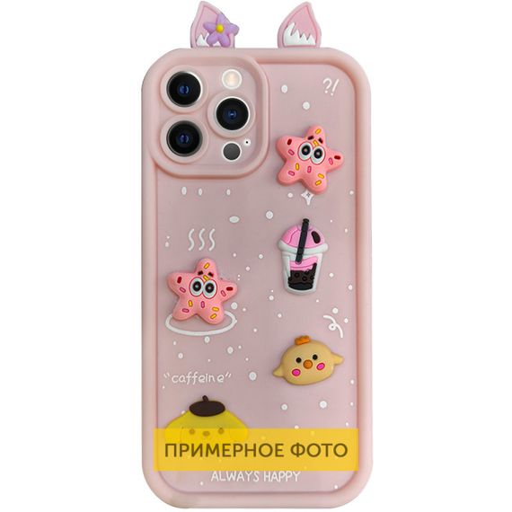 Чохол TPU Toys Case with Ears для Xiaomi Redmi Note 14 Pro 4G Light Pink