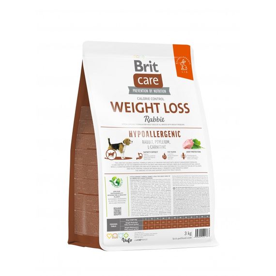 Корм сухий Brit Care Dog Hypoallergenic Weight Loss для собак із зайвою вагою гіпоалергенний з кроликом 3 кг | Зображення 3