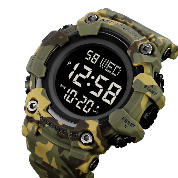 Чоловічий годинник Skmei 1968CMGN Green Camo | Зображення 1