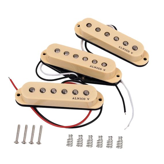 Set вінтажних синглів датчики Alnico 5 для електрогітари Fender Stratocaster squer Cort Ibanes Shur LTD ESP | Зображення 5