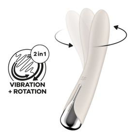 Вібратор точки G з обертанням Satisfyer Spinning Vibe 1 Beige, 2 мотори