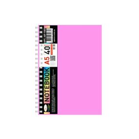 Блокнот А5 АП-1503(Pink) 40 листов, пружина сбоку