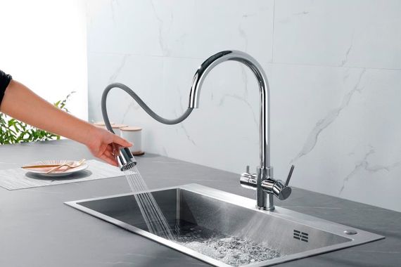 Кухонний змішувач Fabiano FKM 3122 Inox 8231.403.1151 | Зображення 1