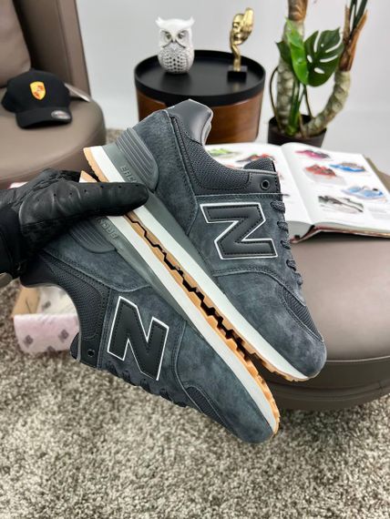 Чоловічі кросівки New 574 Dark Grey White Динамика твоего стиля весна / лето / осень A4178 44 28 см | Зображення 6