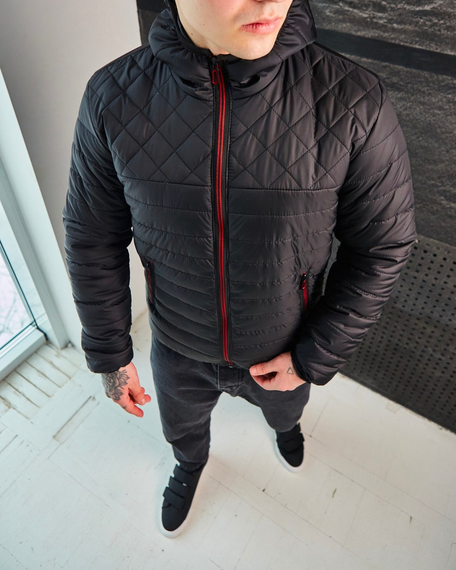 Куртка Хот красная змейка чёрный L | Зображення 5