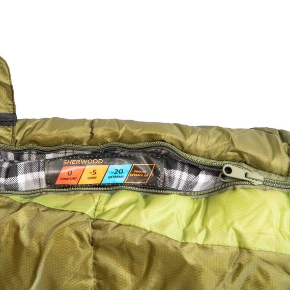 Спальний мішок Tramp Sherwood Long ковдра лівий dark-olive/grey 230/100 UTRS-054L | Зображення 7
