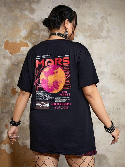 Футболка жіноча з принтом повсякденна L Чорний