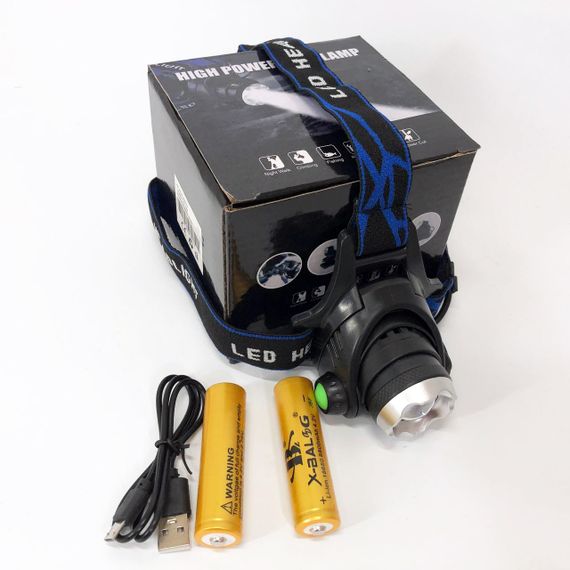 Фонарь аккумуляторный для рыбалки Police BL-6699 (204C), Головной фонарик, Легкий фонарик на голову DW-64 | Зображення 4