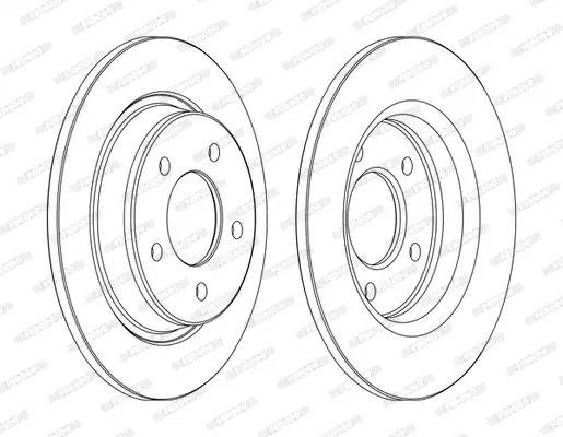 Диск тормозной MAZDA 5, FERODO (DDF1546C)
