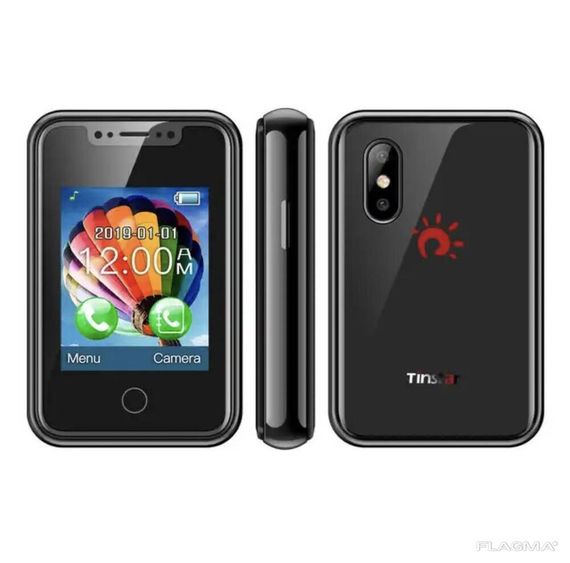 Мини мобильный телефон AIEK BM 8XR 2SIM Mini Черный | Зображення 3