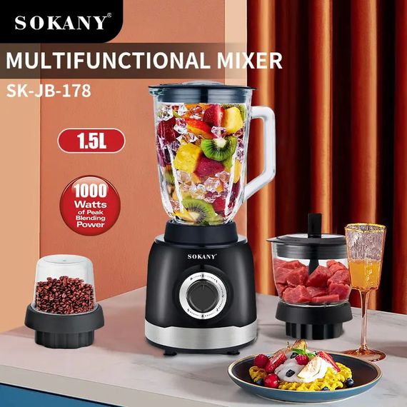 Блендер з потужним двигуном SOKANY SK-JB-178 XPRO (44481-SK-JB-178_1289) | Зображення 2