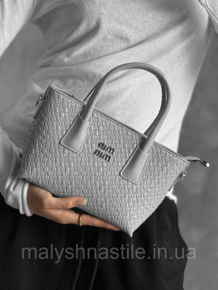 Женская сумка Miu Miu grey 4 ДЛ7329 | Зображення 6