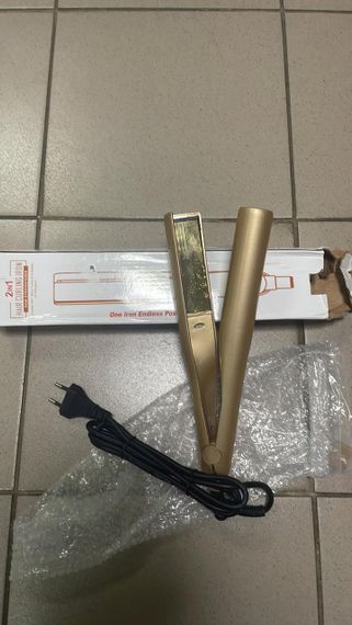 УЦІНКА! Праска плоска спіральна для завивання та випрямлення волосся 2 в 1 Hair Curling Iron WA-1 (Трязкальщина на корпусі 3403) | Зображення 1