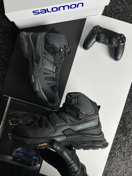 Чоловічі зимові кросівки Salomon Quest 4 GTX Grey Black  Fur  , В'єтнам | Зображення 9