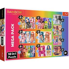 Пазлы 10 в 1 "Коллекция модных кукол. Подруги" 96000 Trefl, в коробке (5900511960006)