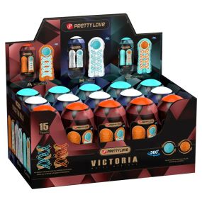 Набір із 15 шт мастурбаторів Pretty Love - VICTORIA WHIRL MYSTERY, BM-009229T6H Sex Aura