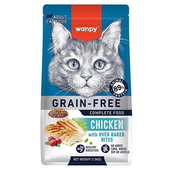 Сухий корм із куркою для котів Wanpy Adult Cat GF Chicken, 1.5 кг