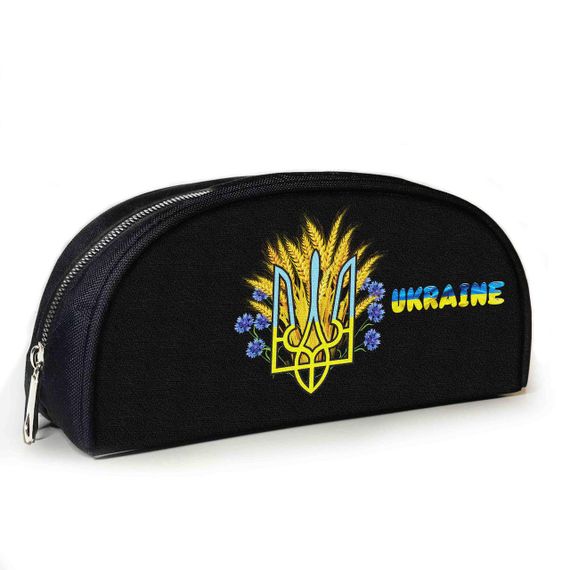 Пенал шкільний з принтом Тризуб України 23х10х8 см з принтом для хлопчика (3855)