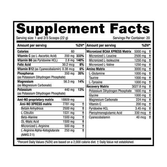 Амінокомплекс для спорту Scitec Nutrition Ami-NO Xpress 440 g /20 servings/ Orange Mango | Зображення 1