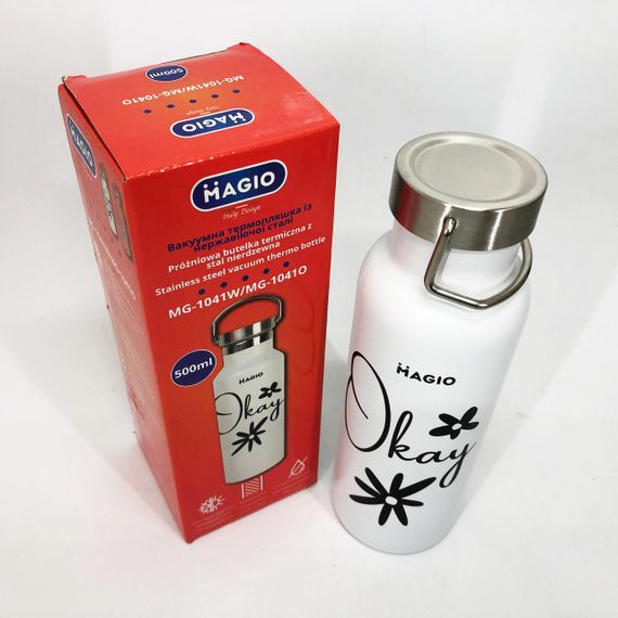 Термос для теплих напоїв Magio MG-1041W 500 мл, Термос для чаю топ, Топ кращих термосів AE-55 | Зображення 6