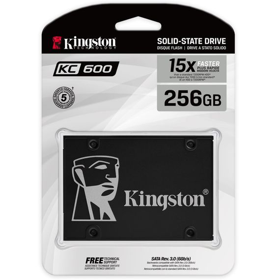 SSD накопичувач Kingston KC600 256GB SATAIII TLC (SKC600/256G) | Зображення 2