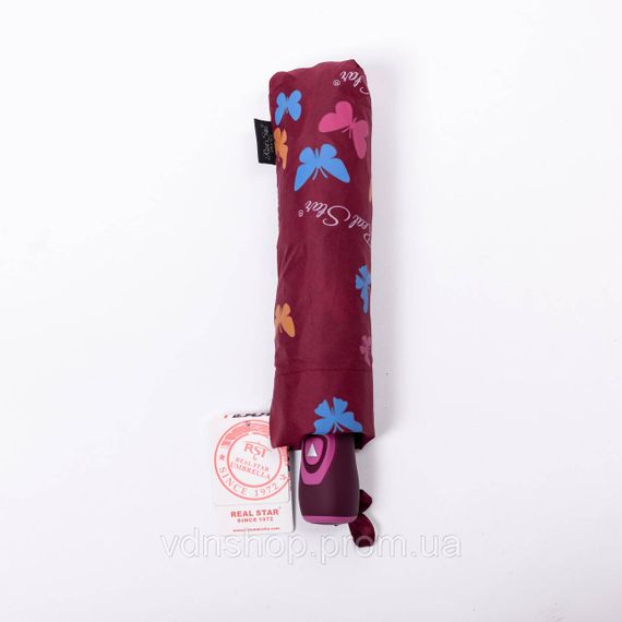 Зонт полуавтомат с принтом прочный из полиэстера диаметр 97 см Красный HP-23-2R | Зображення 4