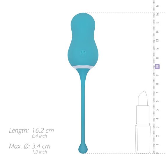 Віброяйце Cala Azul – Elena Vibrating Egg With Remote Control, 10 режимів, пульт ДК Sex Aura | Зображення 6