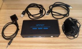 HDMI KVM-переключатель для двух мониторов 2x2, модель: VP-SW221