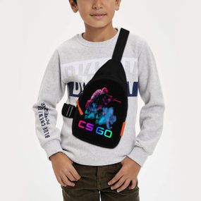 Сумка через плече дитяча CS GO/ Counter-Strike 29х17 см сумка слінг для хлопчика (01932)